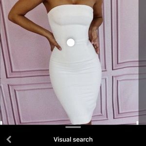 White tube dress